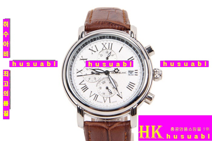  ǰαð ׽ð Replica MontBlanc Automatic Movement Brown Leather Strap Stainless Steel Men. YC00-014