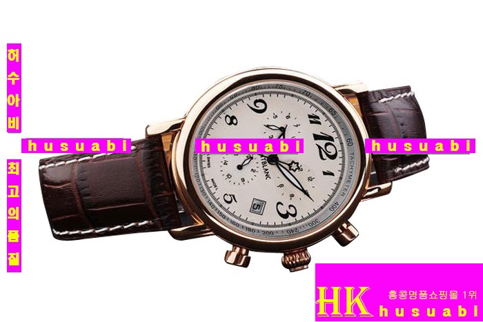  MontBlanc ڸǰ ׽ð Replica MontBlanc Automatic Movement Black Leather Strap Stainless Steel Men . YC00-010