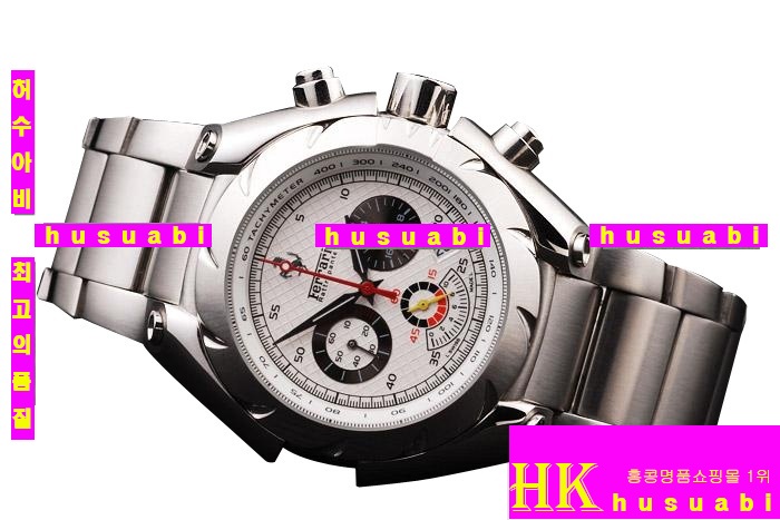  ð Ferrari ǰαð Replica Ferrari Men White Dail Stainless Steel Watchband Japanese Quartz Movement . YC001-25