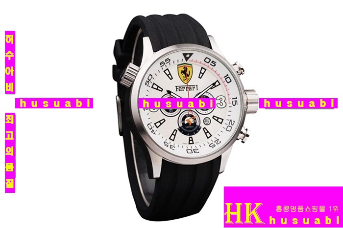  ǰð Replica Ferrari Men Black Rubber Strap Japanese Quartz Movement. YC001-10